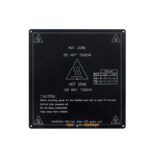 220x220x3mm Black Aluminum Dual Power HeatBed for 3D Printer