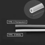 Teflon Tubing (PTFE Tube) White/ Transparent – For 3D Printers 1.75mm Filament (1 Meter) - Image 3