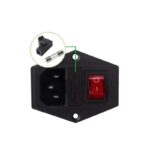 Power Supply Socket Power Connector Inlet Module Plug 5A Fuse Switch with 4Pcs 16-14 AWG Wiring 3 Pin IEC320 C14 - Image 5