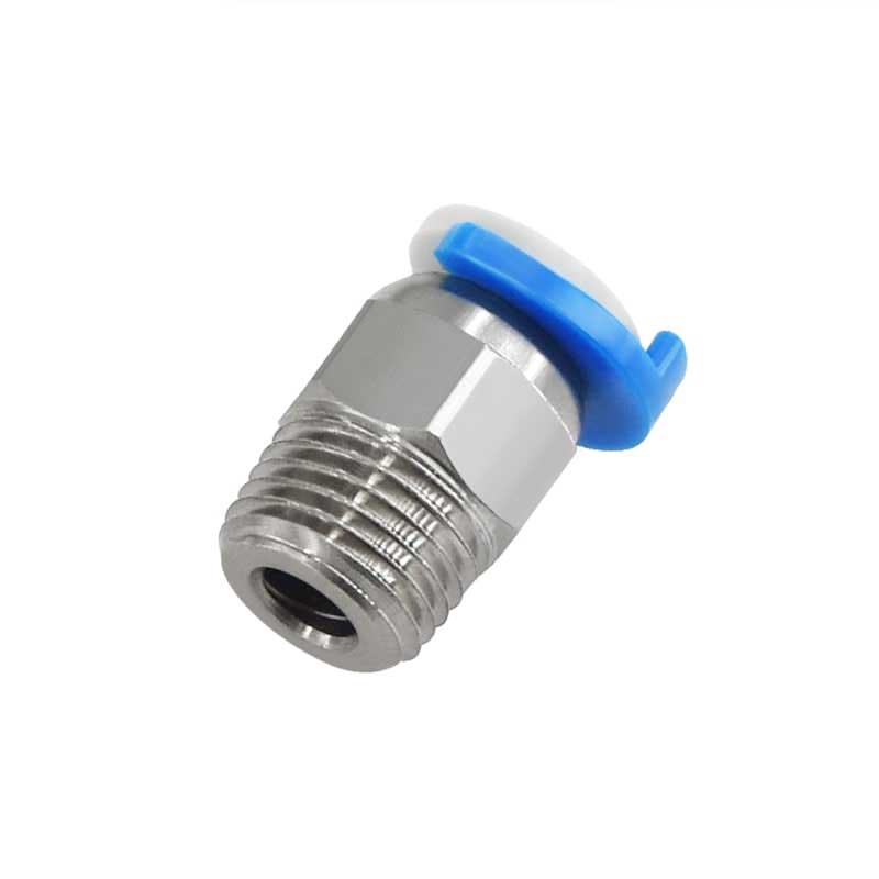 JH04 M1 Connector Pneumatic Fittings JP4-01 Perforated Straight Quick Fitting for 3D Printer - Image 1
